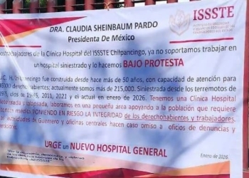 Colapsado el Hospital-Clínica del ISSSTE en Chilpancingo, Denuncian Trabajadores