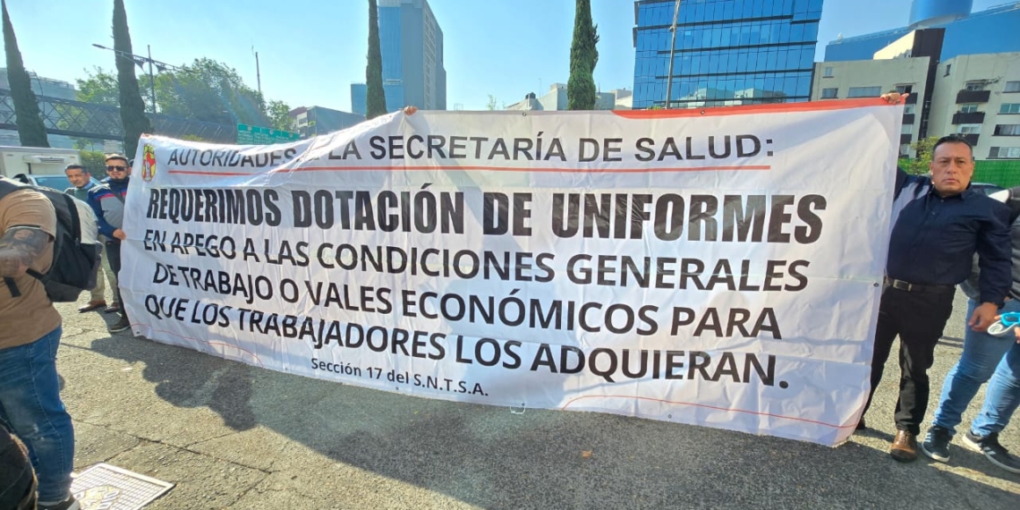 Paro de Cientos de Trabajadores de la Salud CDMX; Exigen a Ssa Respetar Derechos Laborales