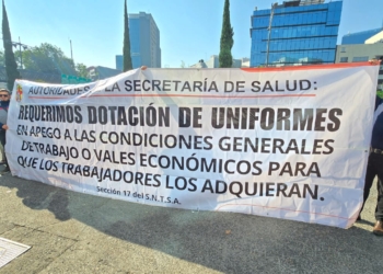Paro de Cientos de Trabajadores de la Salud CDMX; Exigen a Ssa Respetar Derechos Laborales