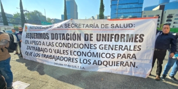 Paro de Cientos de Trabajadores de la Salud CDMX; Exigen a Ssa Respetar Derechos Laborales