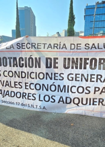 Paro de Cientos de Trabajadores de la Salud CDMX; Exigen a Ssa Respetar Derechos Laborales