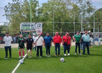 Sindicato Ferrocarrilero y Gobierno Municipal de Tonalá, Inauguran Cancha de Futbol 7 «Víctor Flores Morales»