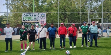 Sindicato Ferrocarrilero y Gobierno Municipal de Tonalá, Inauguran Cancha de Futbol 7 «Víctor Flores Morales»