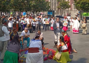 Día de Luto, el 12 de Octubre, Dicen Indígenas en la Capital Mexicana